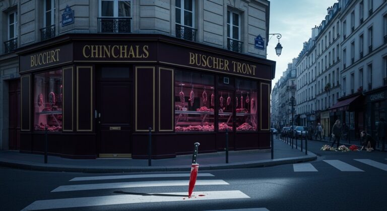 Paris : Boucher Poignardé à Mort Devant Son Commerce
