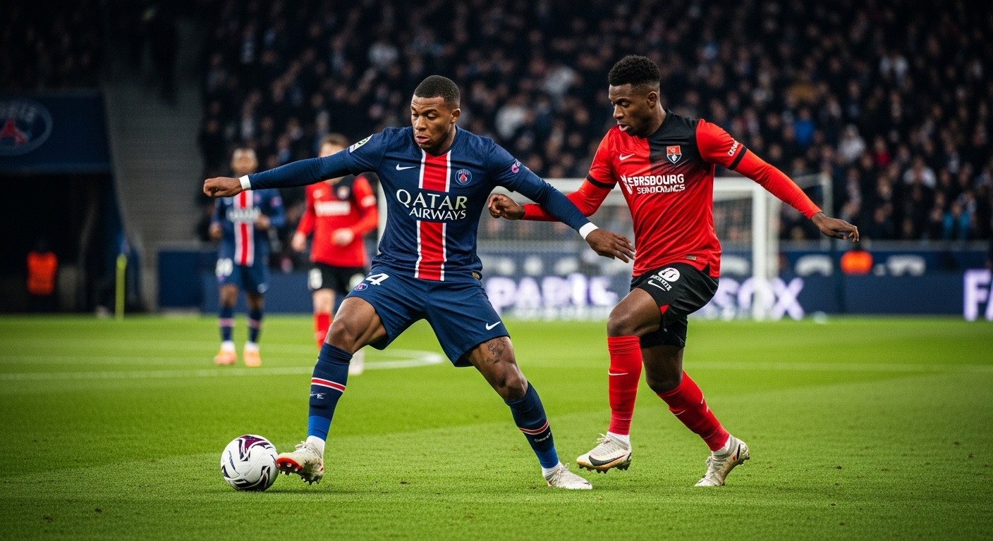 Découvrez les absences de Kebbal, les retours possibles de Maxime Lopez et Chergui, et l'analyse complète avant le déplacement du Paris FC à Strasbourg en Ligue 1. Solidité défensive en vue !