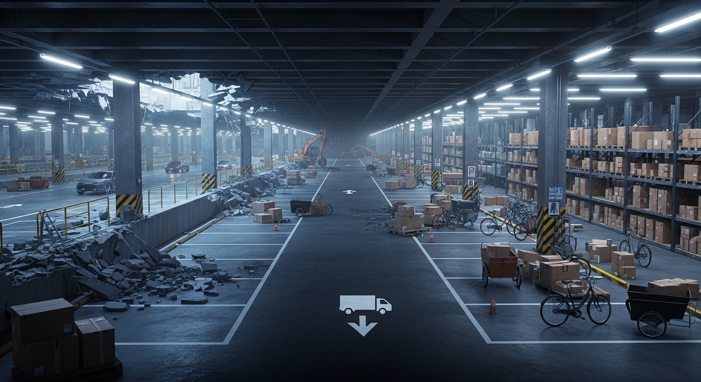 À Paris, les places de stationnement disparaissent même en sous-sol ! Avec un taux d'occupation à 40 %, certains parkings se transforment en hubs logistiques. Décryptage d'une évolution majeure.