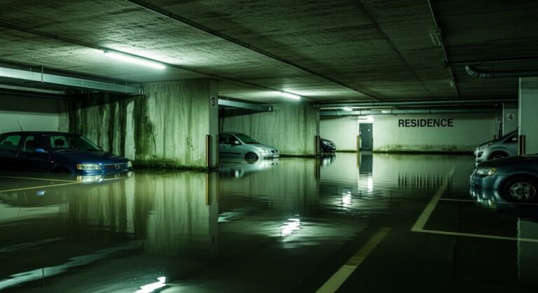 Parking Inondé à Bures-sur-Yvette : Résidence Transformée en Piscine
