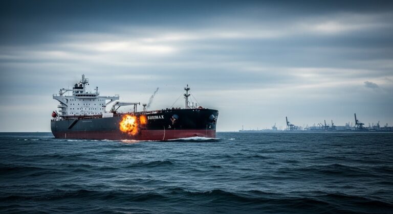 Pétrolier Grec Touché en Mer Noire Près de Novorossiïsk