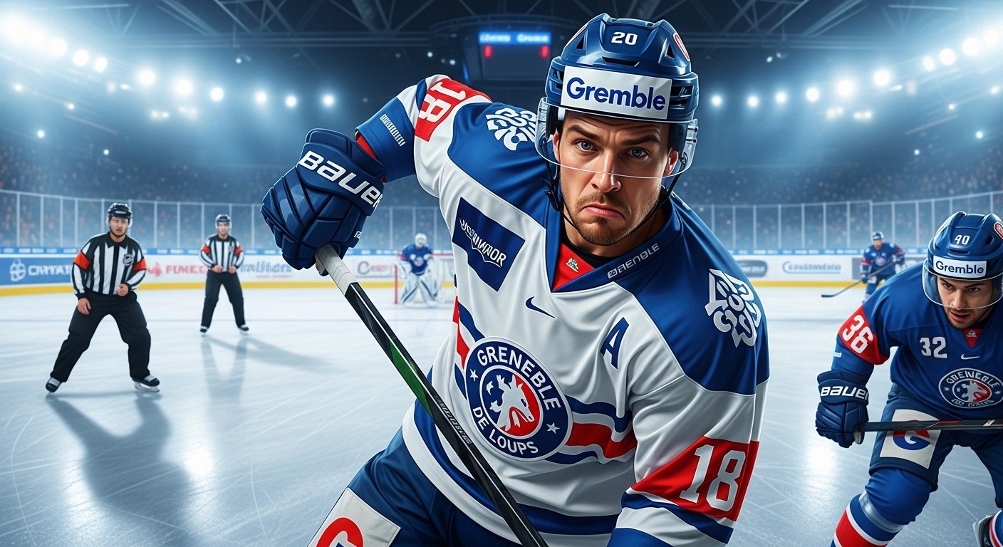Pierre Crinon, défenseur de Grenoble, écope d’une suspension de 8 matchs en Ligue Magnus pour une charge violente et un geste menaçant. Analyse complète de cette récidive après sa bagarre aux JO 2026.