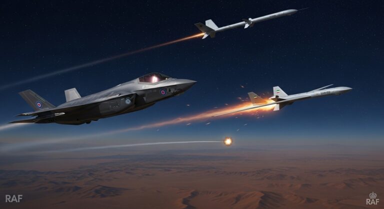 Pilote Britannique F-35 : Premier Tir au Combat sur Drone Iranien