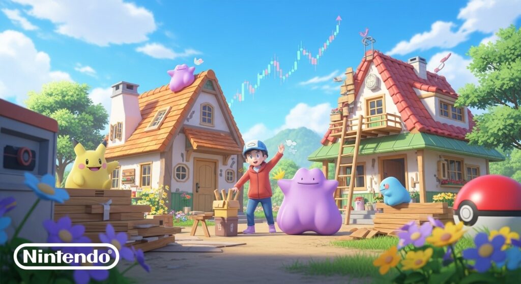 Pokémon Pokopia : Succès Viral et Hausse de l&rsquo;Action Nintendo