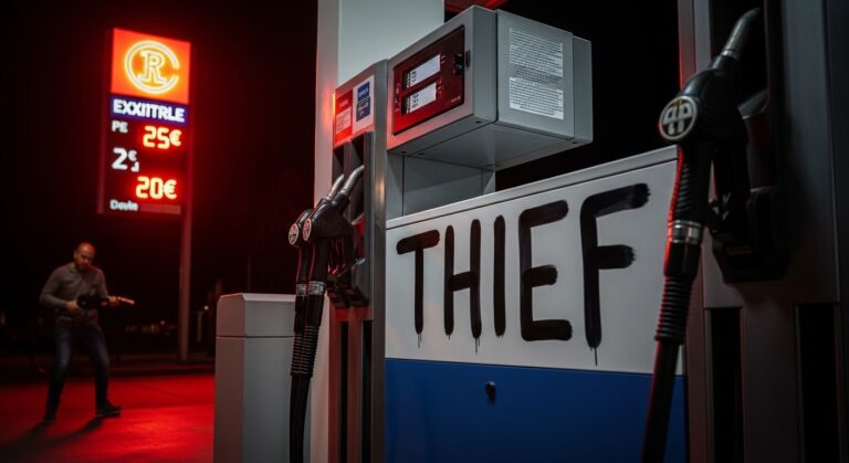 Pompiste Tagué « Voleur » : Colère Face à la Hausse Carburants