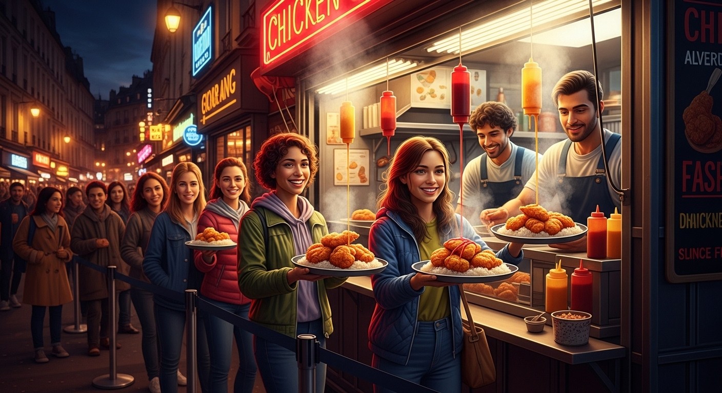 Découvrez pourquoi le poulet frit règne sur la street food parisienne : prix bas, goût addictif, rentabilité maximale et succès auprès des jeunes. Un phénomène en pleine explosion !