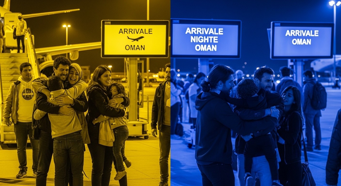 Soulagement immense pour les premiers Français évacués du Moyen-Orient en pleine guerre en Iran. Témoignages émouvants d'angoisse et de joie à Roissy après un périple via Oman et l'Égypte.