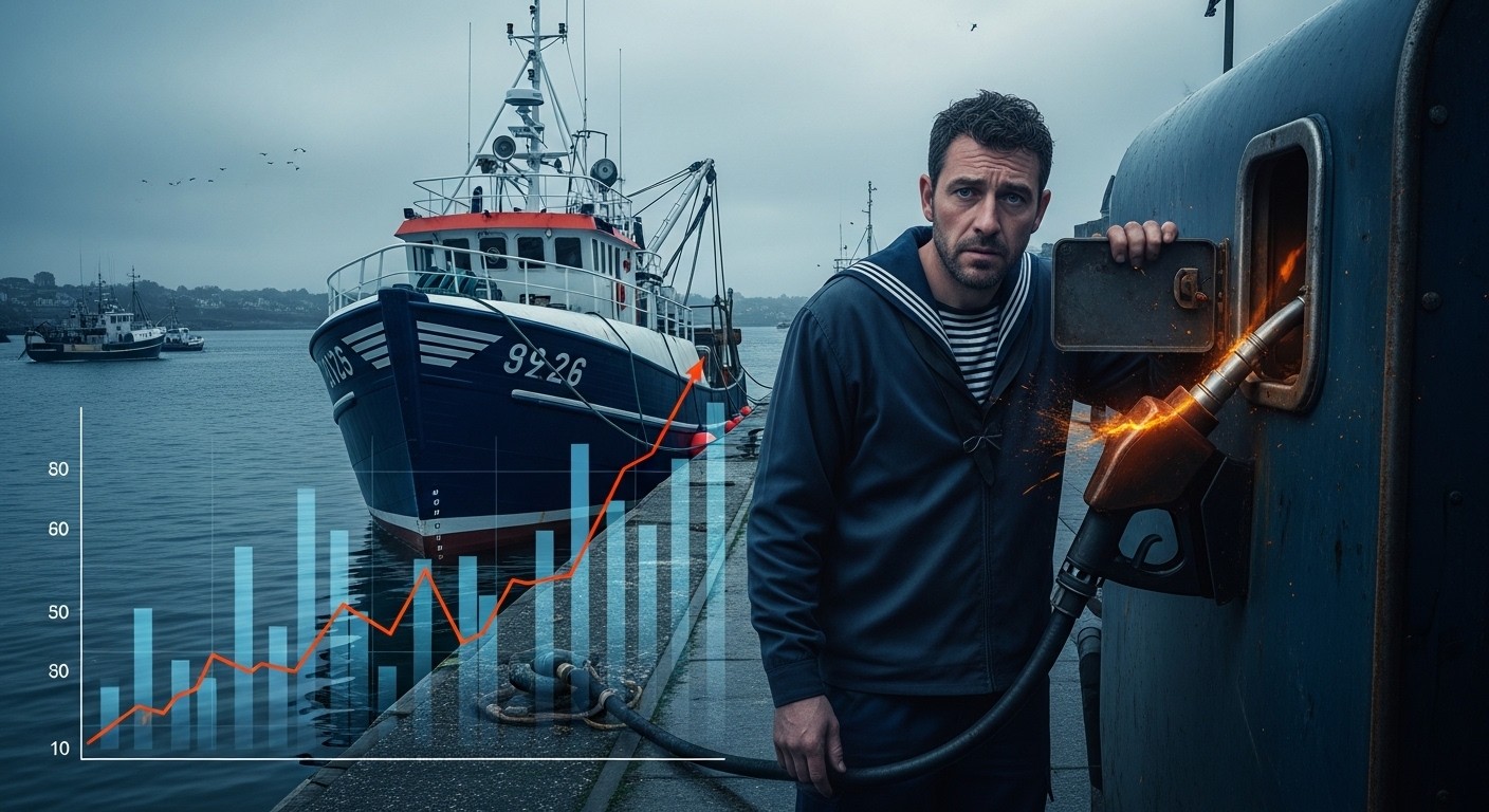 Le gazole flambe à cause des tensions au Moyen-Orient, menaçant les pêcheurs français. Hausse de 60 à 90 centimes/litre : aides d'urgence réclamées avant l'arrêt des bateaux.