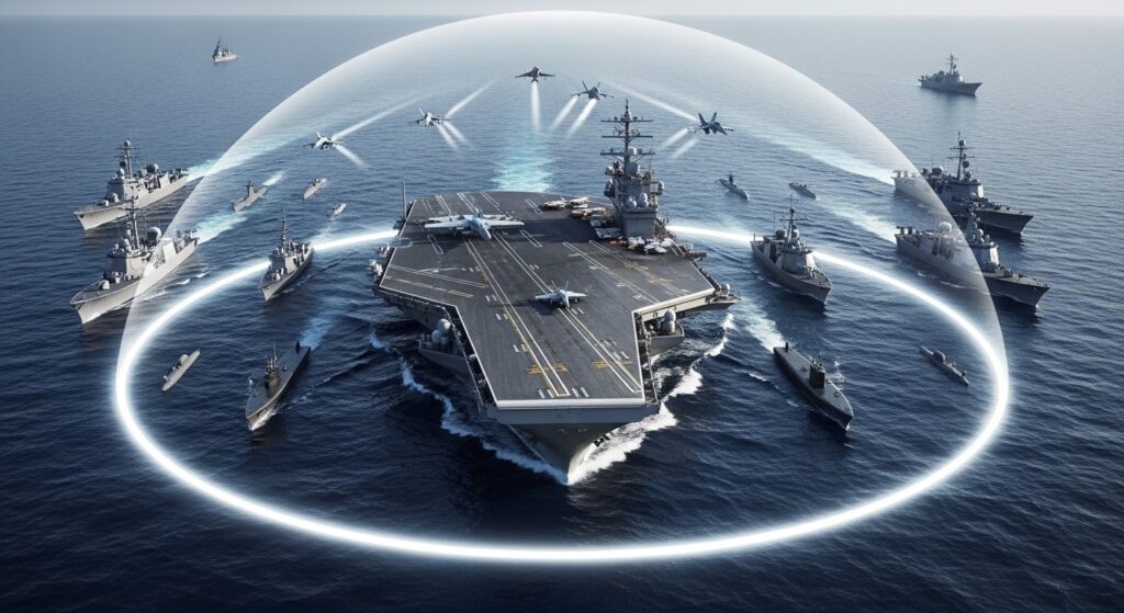 Protection d&rsquo;un Porte-Avions : Le Bouclier Inviolable Autour de l&rsquo;USS Abraham Lincoln