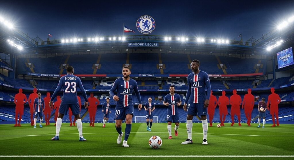 PSG à Chelsea : Groupe Complet pour le Retour