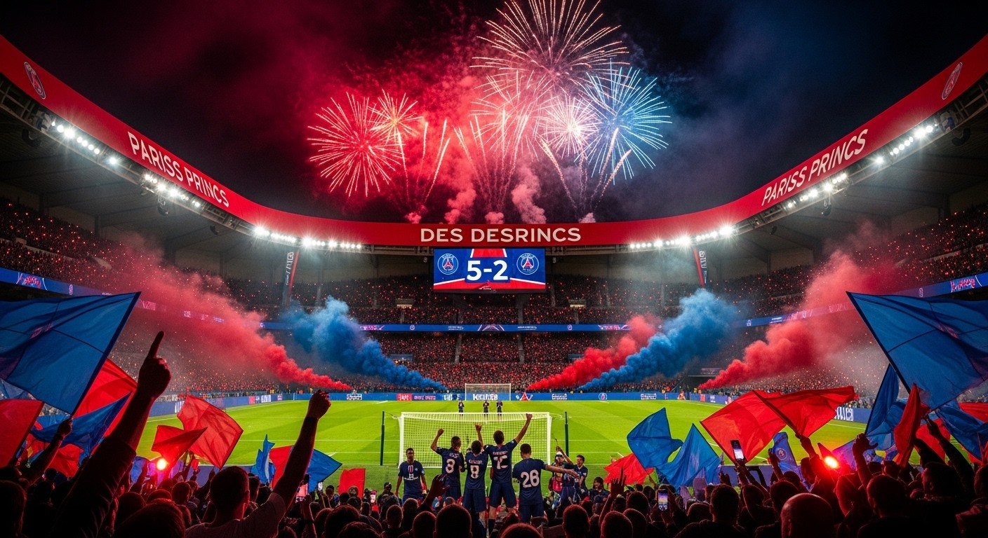 Découvrez comment le PSG a écrasé Chelsea 5-2 en Ligue des champions. Ambiance folle au Parc, comeback spectaculaire et fans comblés : un match qui relance la saison !
