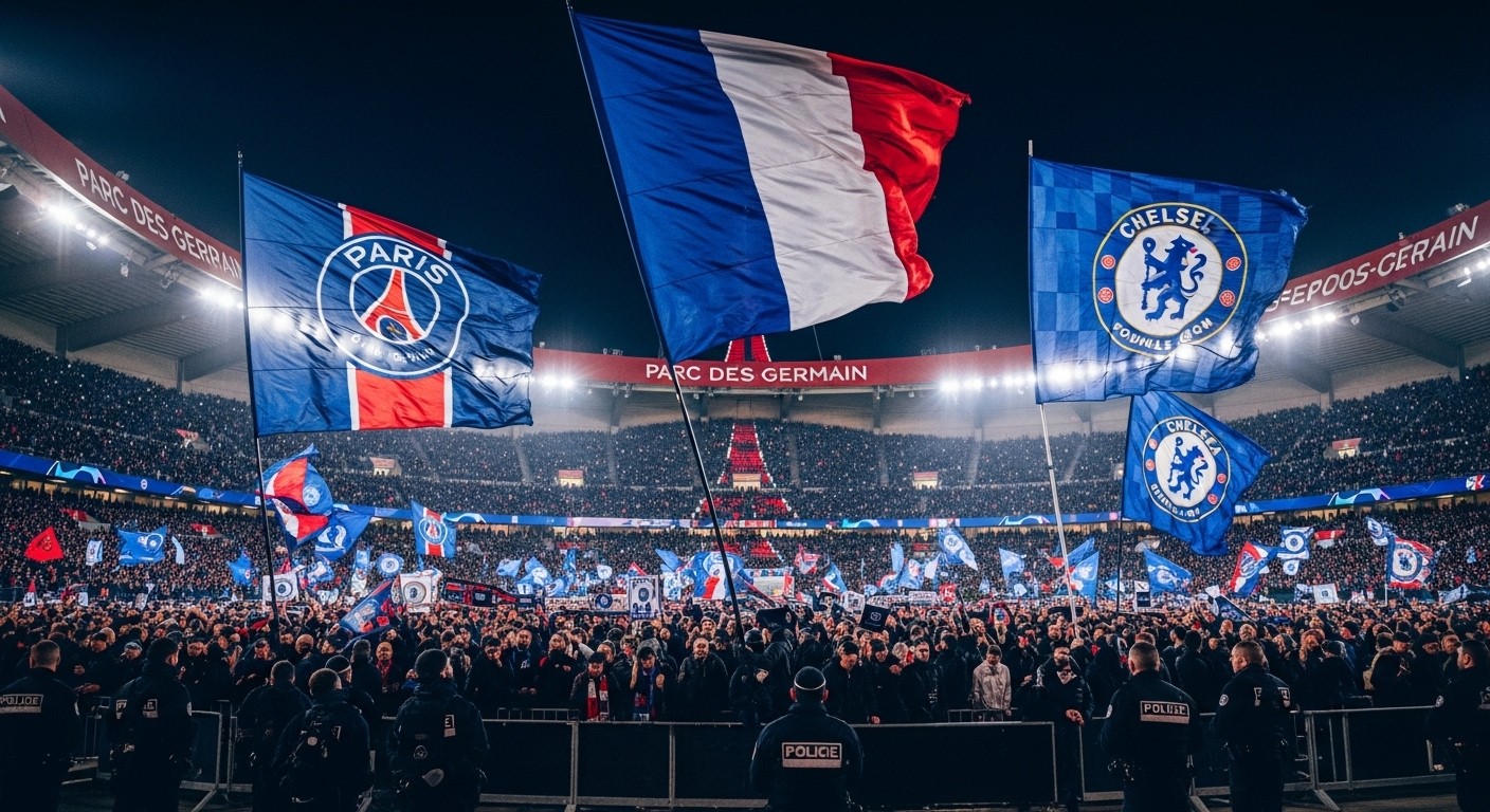 Découvrez pourquoi le choc PSG-Chelsea en Ligue des champions est classé à risques par les autorités malgré l'absence de tension récente. 2000 supporters anglais attendus au Parc des Princes : analyse complète.