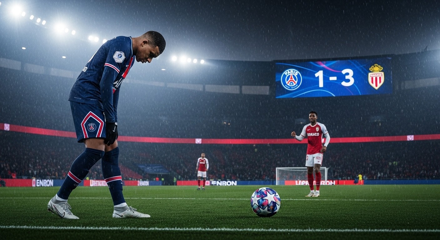 Découvrez pourquoi la lourde défaite 1-3 du PSG contre Monaco au Parc soulève de vives inquiétudes à cinq jours du choc contre Chelsea en Ligue des champions. Analyse complète.