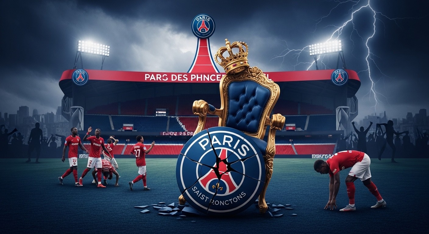 Découvrez pourquoi le PSG a sombré 1-3 face à Monaco en Ligue 1. Erreurs défensives, absence clé et Chelsea en vue : le titre tremble, analyse complète d'une soirée noire au Parc.