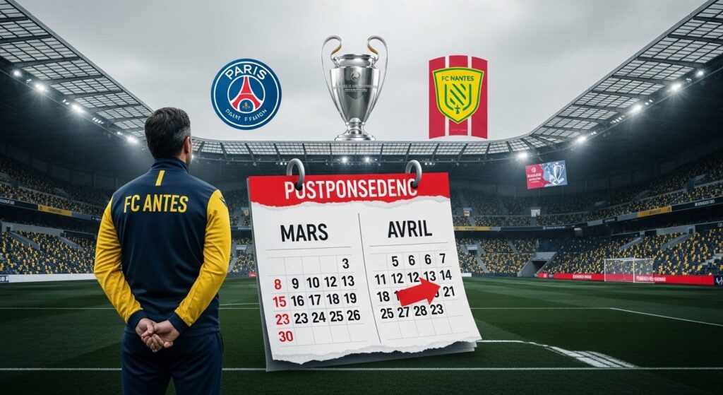 PSG-Nantes Reporté : Fatalisme Nantais Face à la C1