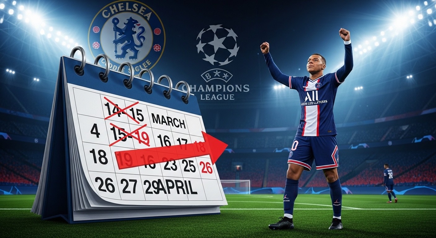 Le match PSG-Nantes de Ligue 1 est officiellement reporté à la fin avril 2026 pour offrir au club parisien une meilleure préparation face à Chelsea en Ligue des champions. Décryptage complet.