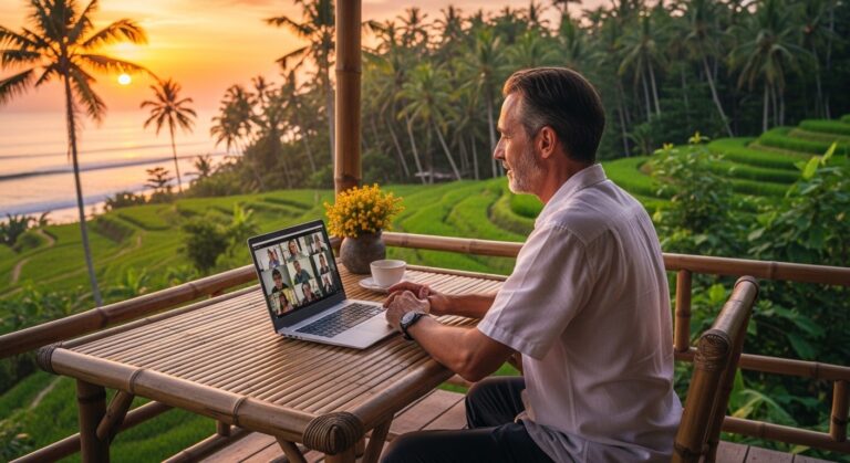 Psychiatre Coincé à Bali : Téléconsultations Malgré Guerre