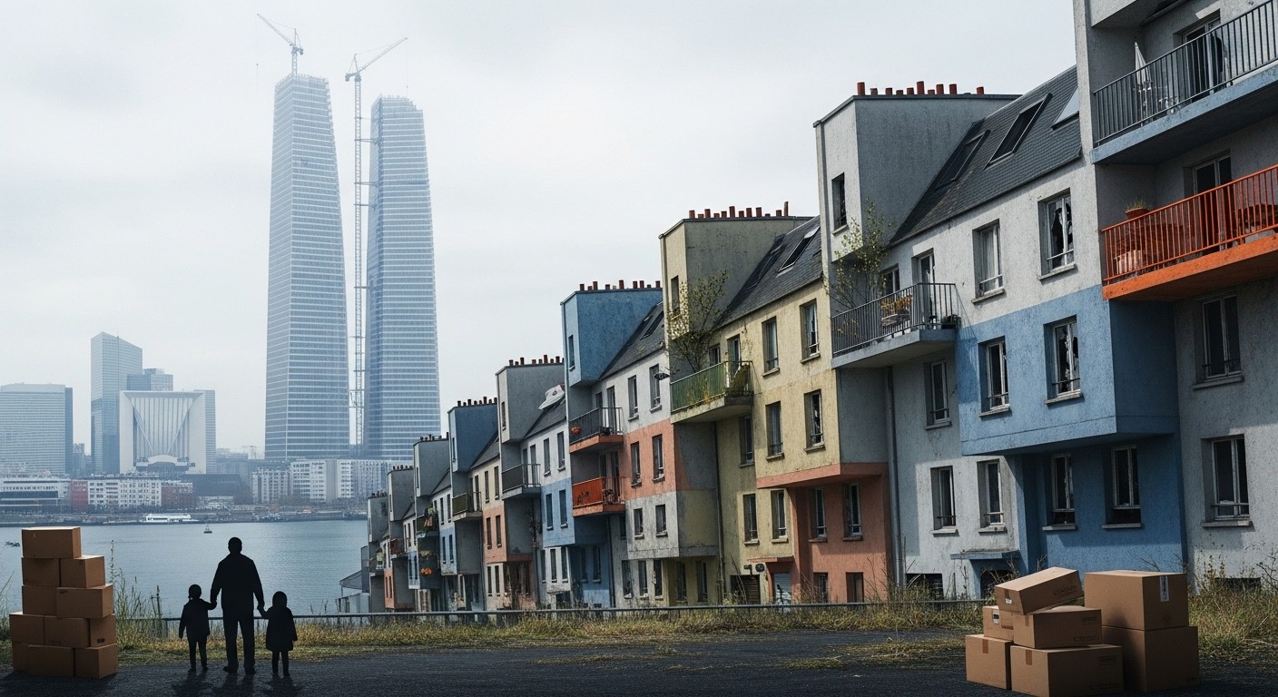 250 familles expulsées pour des tours jumelles jamais construites à La Défense : 17 ans après, 36 relogées doivent repartir. Une histoire d'absurde urbanisme qui continue.