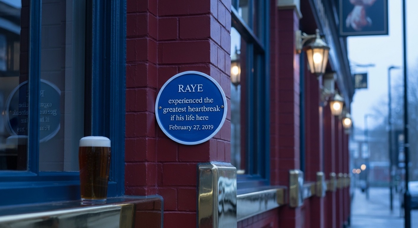 Découvrez comment la chanteuse Raye a transformé son chagrin d'amour en vengeance créative avec une plaque commémorative sur le pub préféré de son ex à Londres. Une histoire hilarante et inspirante !