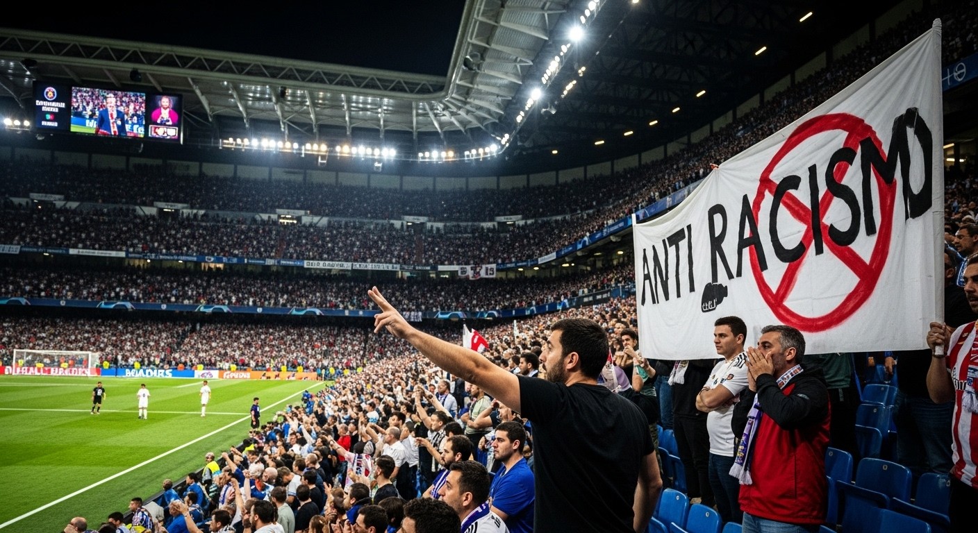 Un supporter du Real Madrid a été identifié et expulsé du Bernabéu après des saluts nazis lors du match contre Benfica en Ligue des champions. Le club réagit avec fermeté face à cet acte intolérable.