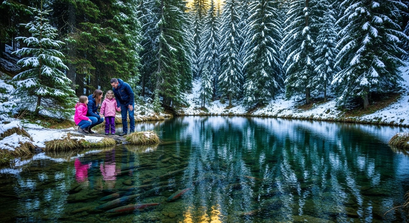 Découvrez comment Laëtitia et Alexandre ont tout plaqué pour reprendre une pisciculture en altitude. Une histoire touchante de retour à la nature et de réussite familiale dans le Forez.