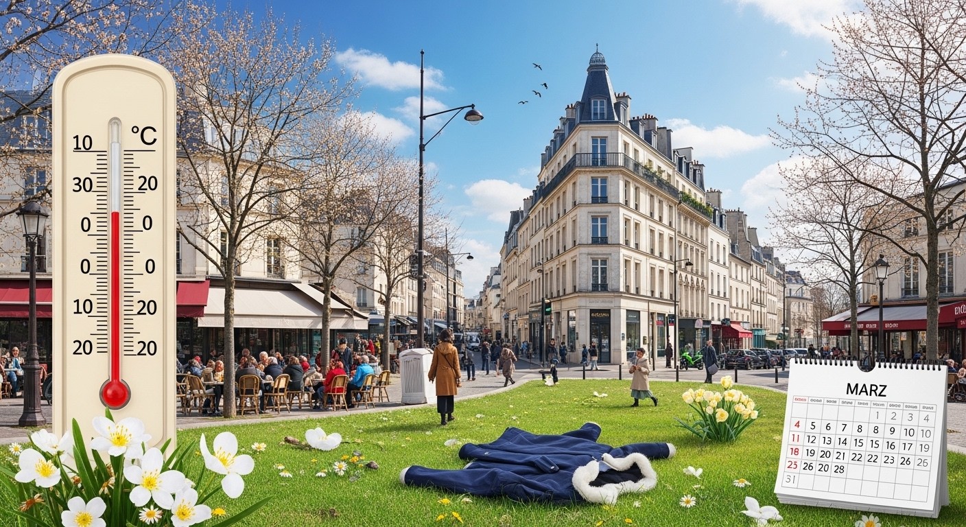 Début mars 2026 : des températures dignes de mai en plein hiver ! Records historiques battus en France et à Paris. Décryptage des causes et conséquences du réchauffement.