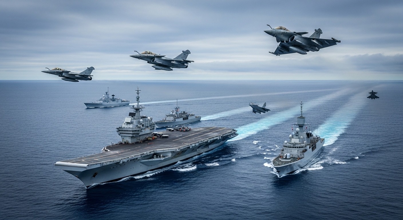 Découvrez les renforts français déployés face à l'escalade au Moyen-Orient : porte-avions Charles de Gaulle, frégate Languedoc, Rafale et systèmes anti-aériens pour protéger alliés et intérêts nationaux.