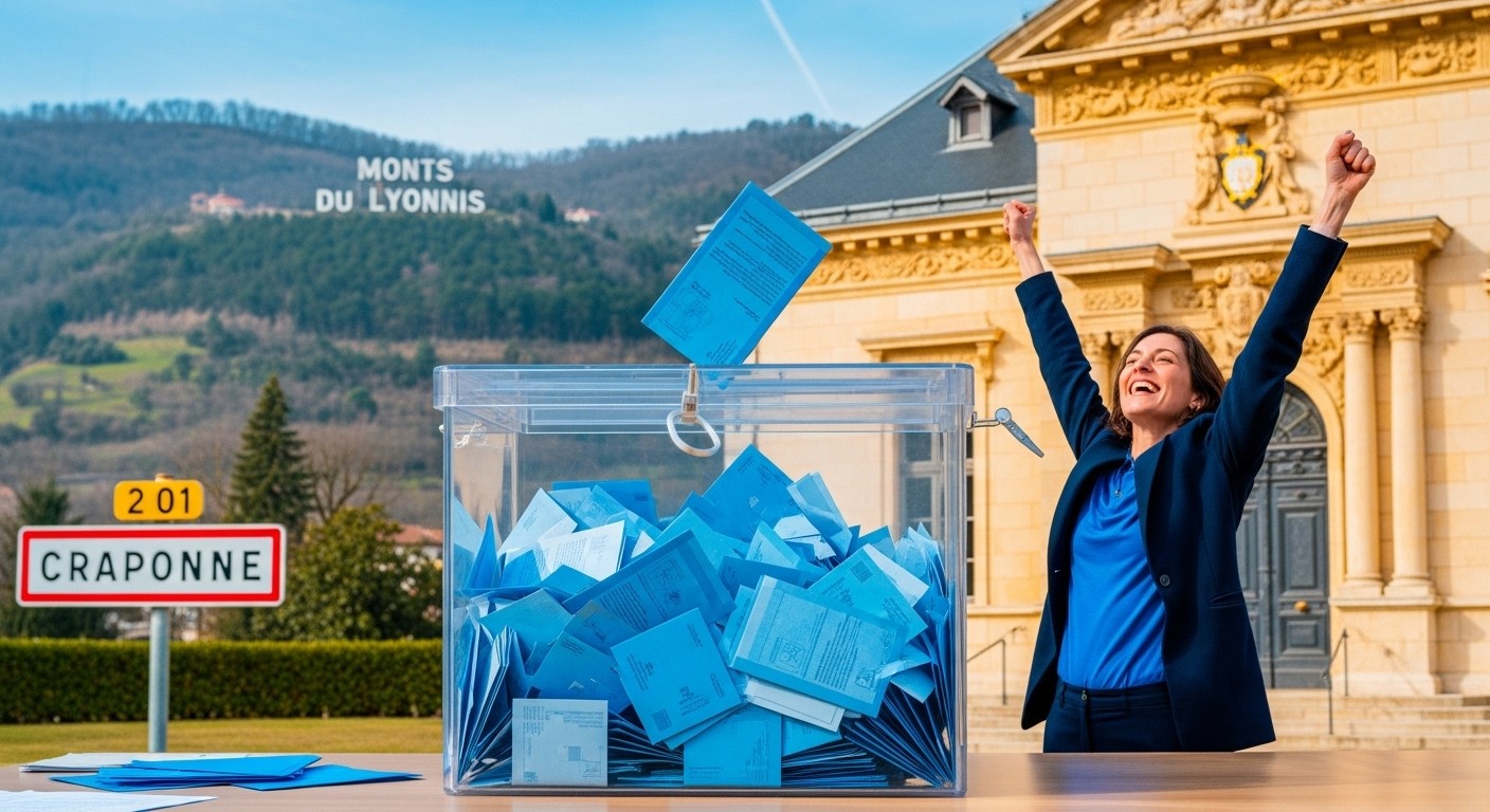 Découvrez les résultats détaillés des municipales 2026 à Craponne : Sandrine Chadier réélue dès le 1er tour avec 77,27% des voix. Participation en hausse et analyse du scrutin.