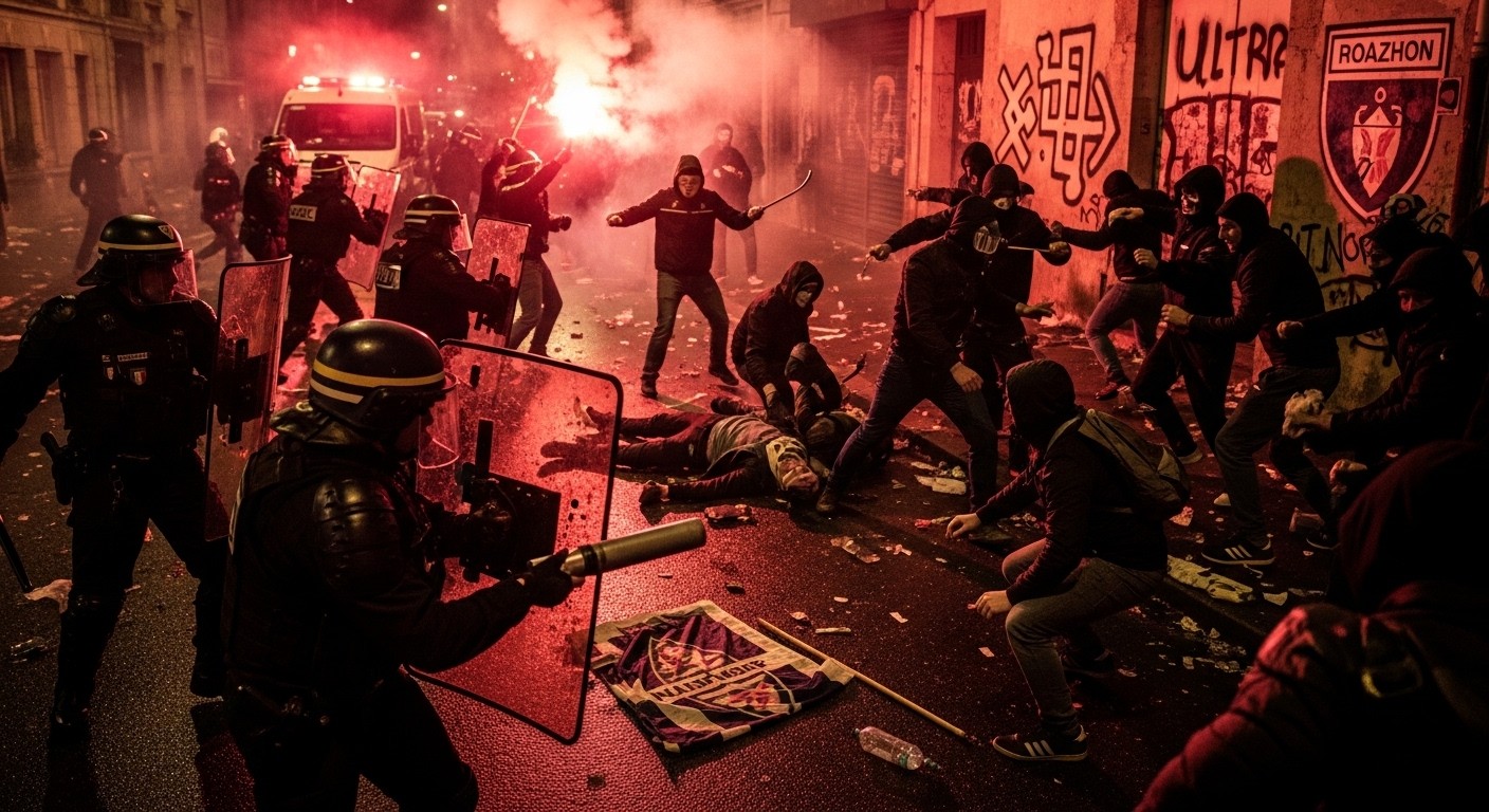 Une rixe violente entre 200 supporters de Rennes et Lille a fait un blessé à la veille de leur match crucial en Ligue 1. Détails et conséquences sur le football français.