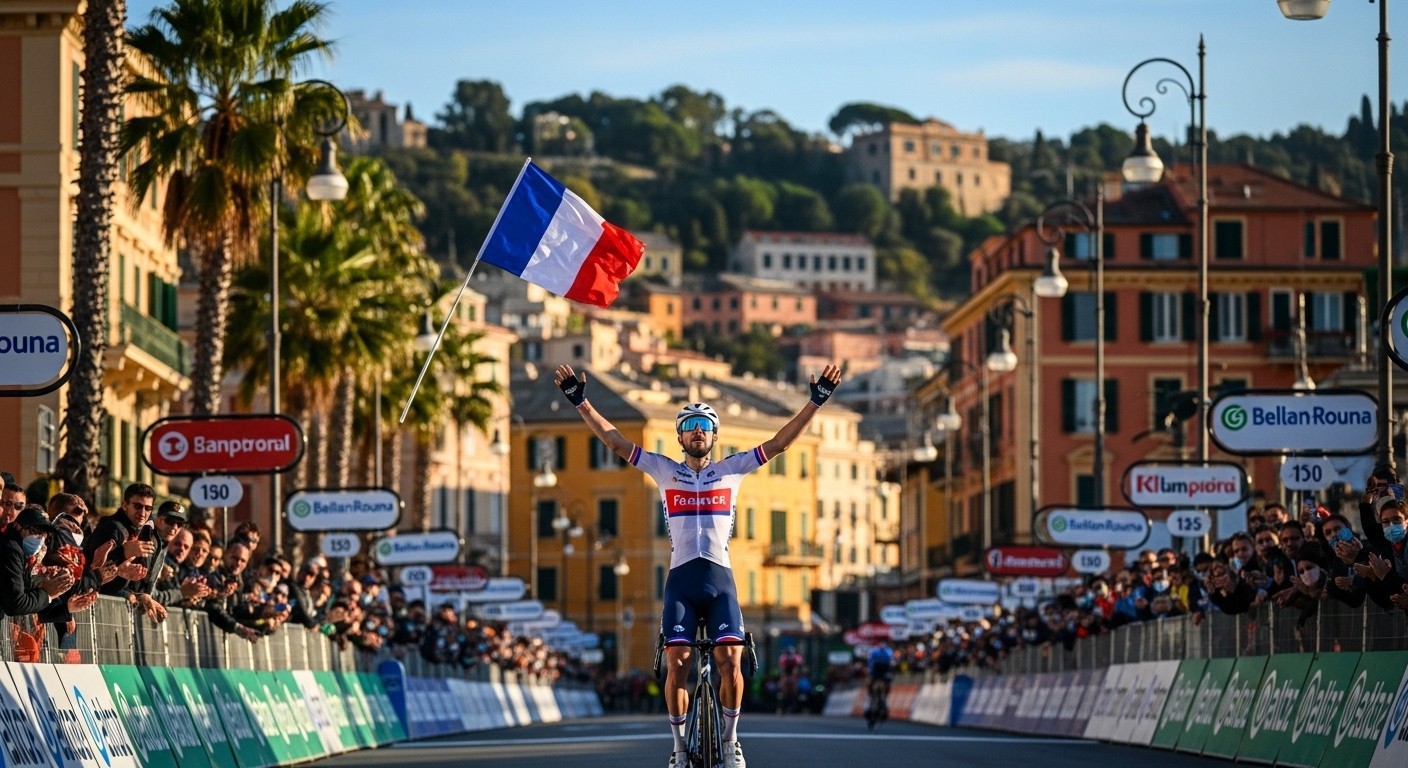 Découvrez les ambitions de Romain Grégoire pour Milan-San Remo 2026 après sa 4e place aux Strade Bianche. Le Français rêve de suivre Pogacar et Van der Poel jusqu'au bout.