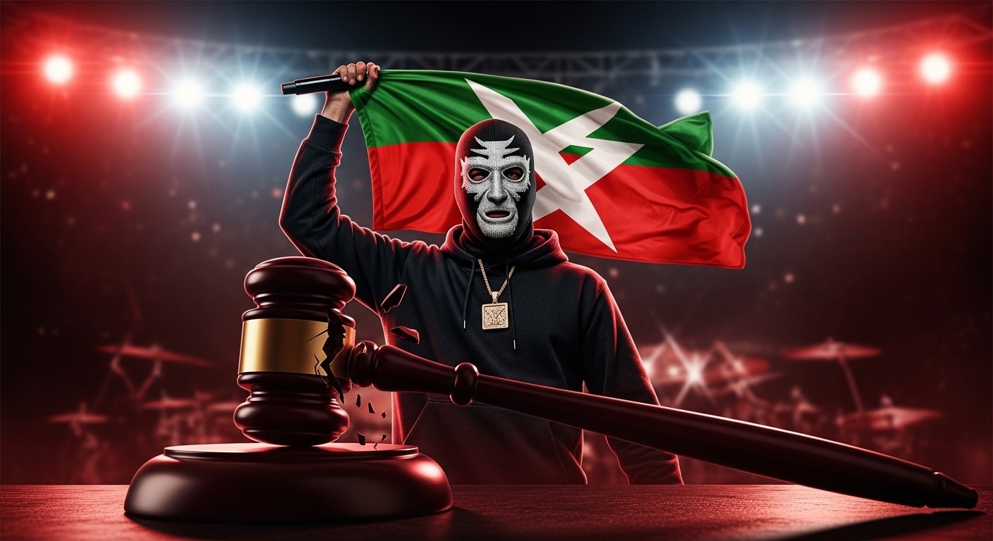 Découvrez pourquoi la justice britannique a définitivement abandonné les poursuites pour infraction terroriste contre Mo Chara de Kneecap après un vice de procédure lié à un drapeau du Hezbollah. Une victoire judiciaire qui interroge la liberté d'expression.