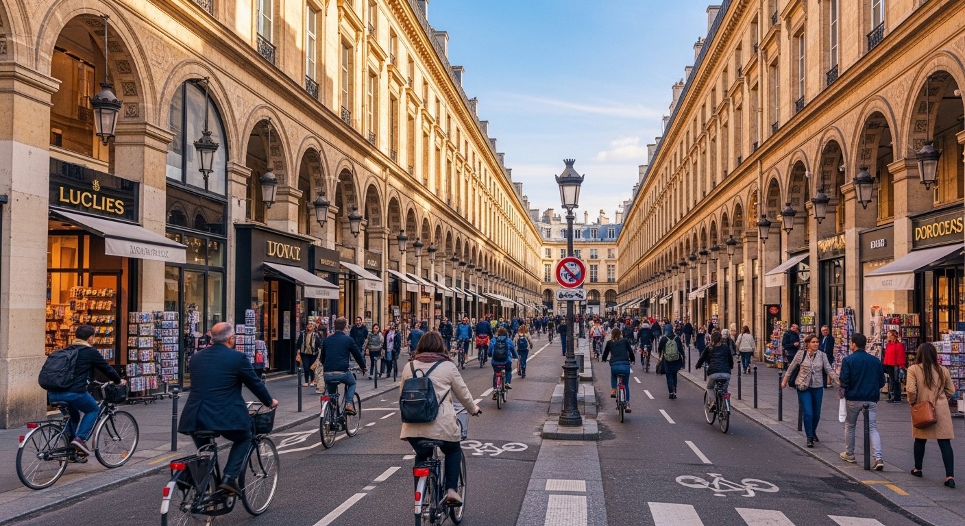 Découvrez pourquoi la rue de Rivoli à Paris reste l'une des artères commerciales les plus attractives malgré les critiques sur ses pistes cyclables et sa zone apaisée. Un axe mythique en pleine forme !