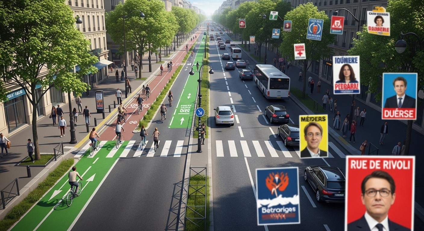 Découvrez comment les candidats à la mairie de Paris envisagent de réaménager la mythique rue de Rivoli : pistes cyclables, trottoirs élargis, retour des voitures ? Un axe symbolique des débats sur la mobilité en 2026.