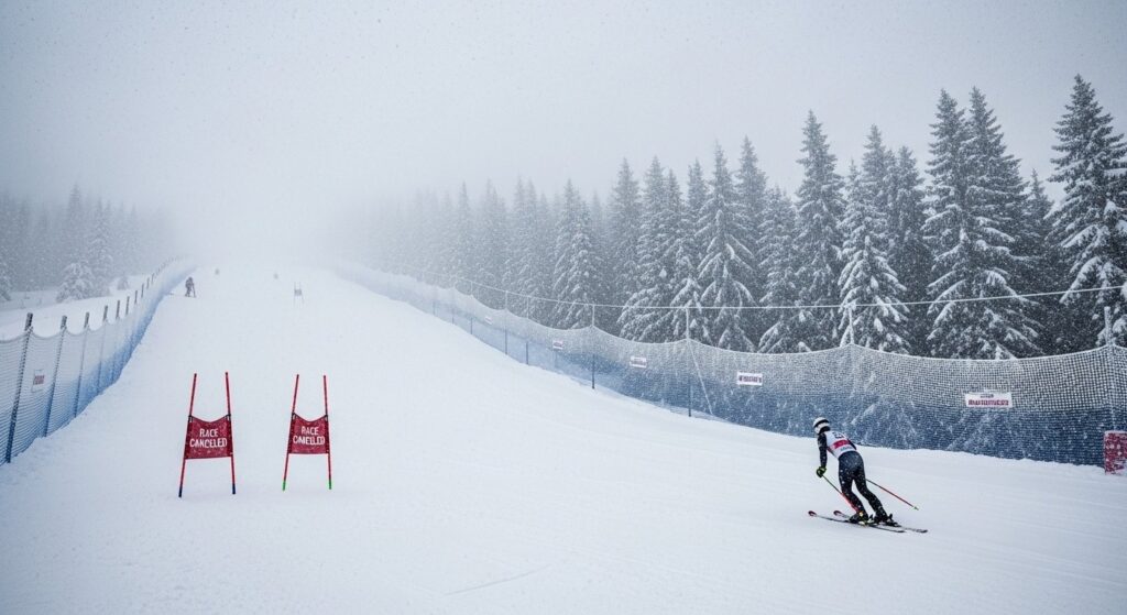 Ski Alpin : Super-G de Courchevel Annulé à Cause de la Neige et Brouillard