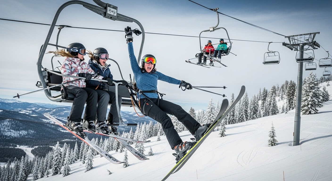Une skieuse glisse d'un télésiège en Californie et reste suspendue dans le vide. Sa sœur et son amie la retiennent de justesse. "Je me suis dit que j'allais mourir" : son récit glaçant.
