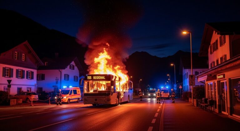 Suisse : Six Morts dans Incendie d&rsquo;Autocar, Acte Volontaire ?