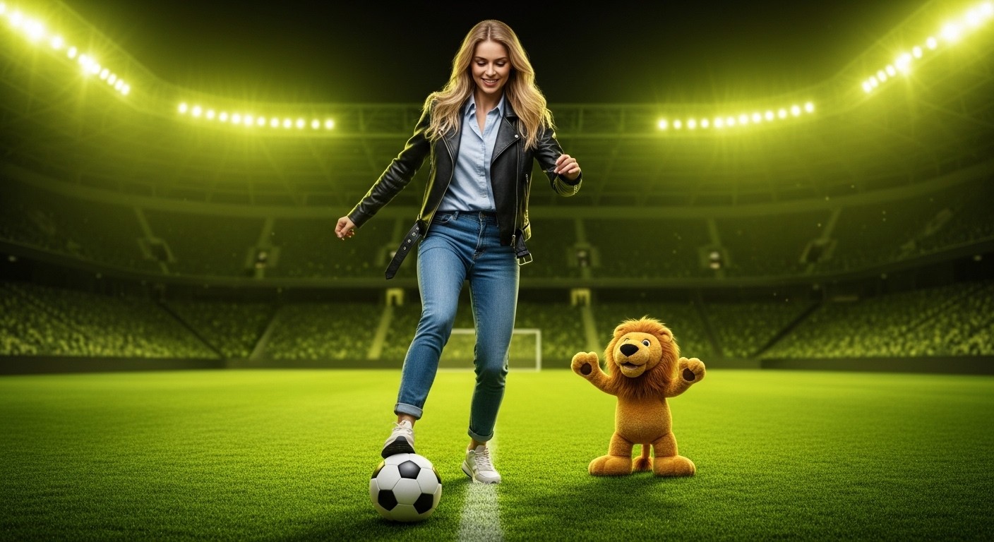 Découvrez comment Sydney Sweeney a surpris le monde du foot en montrant ses dribbles impressionnants sur la pelouse du Sporting Portugal après un match. Un moment viral hilarant !