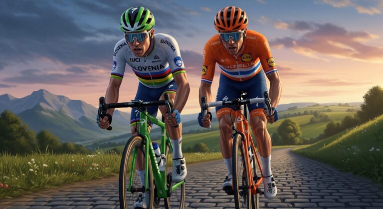 Tadej Pogacar vs Mathieu Van der Poel : Duel Épique sur les Monuments