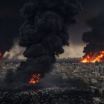 Téhéran dans le Noir : Fumées Toxiques et Pluie de Pétrole