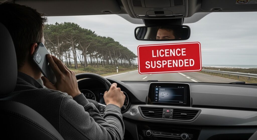 Téléphone au Volant : 200 Permis Suspendus dans les Landes, Infractions en Baisse de 12 %
