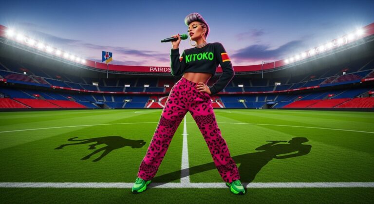 Theodora Tease Miss Kitoko Au Parc Des Princes