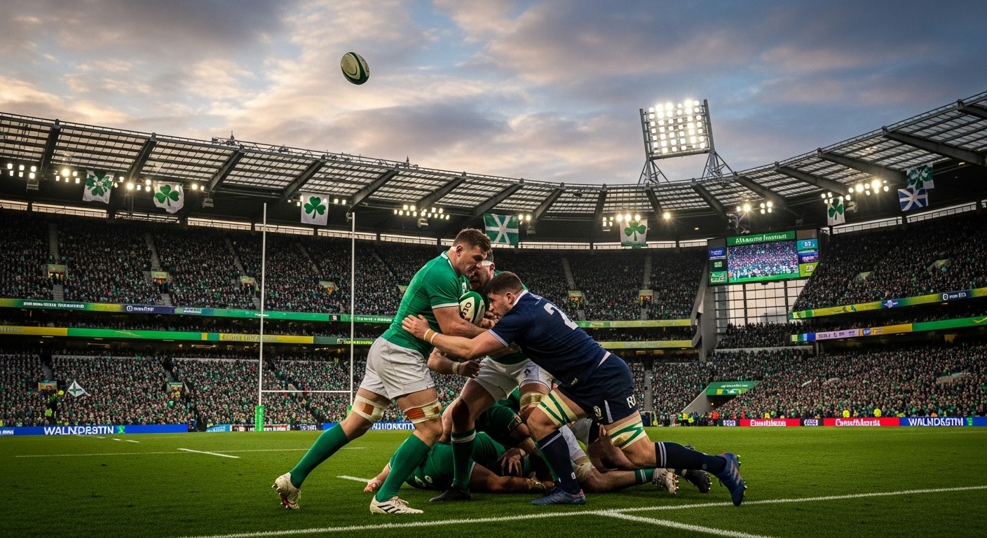 Découvrez l'heure exacte et la chaîne TV pour suivre Irlande-Écosse lors de la dernière journée du Tournoi des Six Nations 2026. Enjeux, diffusion TF1 et suspense pour le titre !