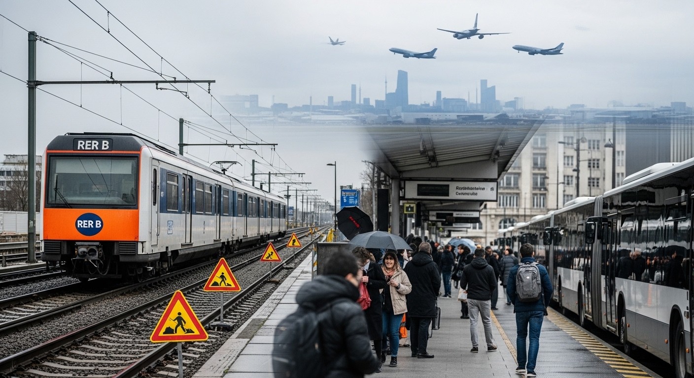 Week-end des 21-22 mars 2026 : le RER B coupé entre Gare du Nord et Aéroport CDG. Découvrez les raisons, alternatives bus et astuces pour éviter galères vers Roissy.