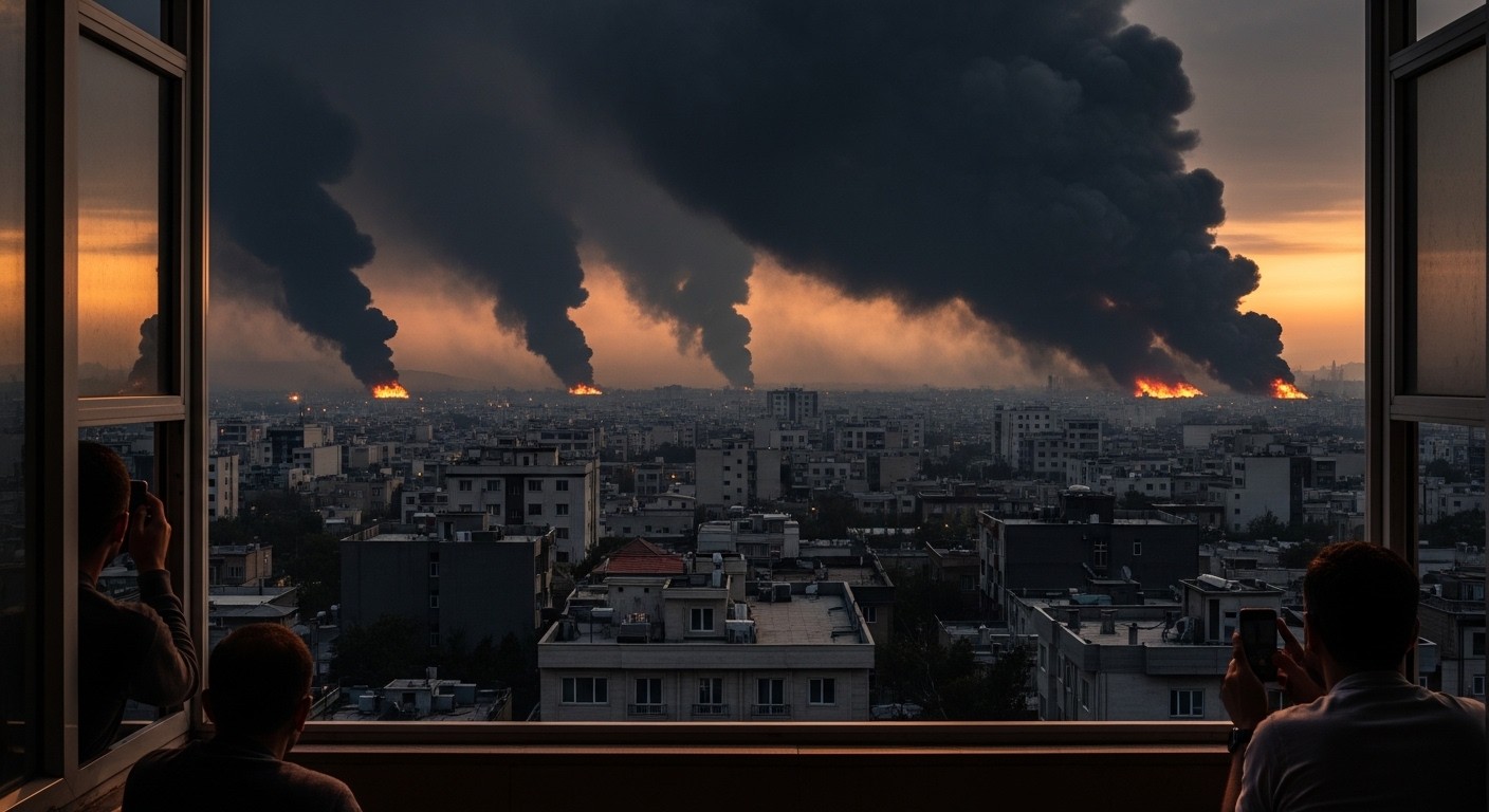 À Téhéran, bombardements, checkpoints et coupures internet transforment le quotidien en cauchemar. Découvrez la vie recluse des Iraniens sous les frappes incessantes en mars 2026.