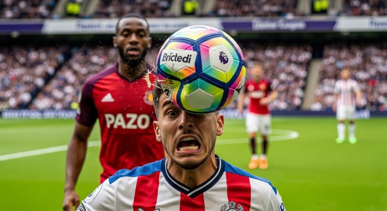 Visage Déformé par Frappe Haaland : Photo Choc en Premier League