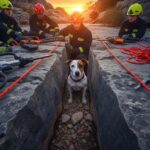 Sauvetage Épique d&rsquo;un Chien Coincé 50 Heures dans une Faille