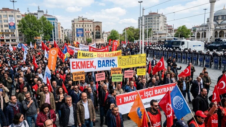 1er Mai en Turquie : Des MillGenerating the blog articleiers Défient l&rsquo;Interdiction à Taksim