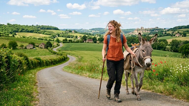 À 22 Ans, Elle Traverse la France Avec Son Âne