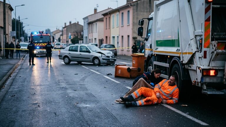 Accident à Rivesaltes : Éboueur Grièvement Blessé par un Chauffard Sans Permis