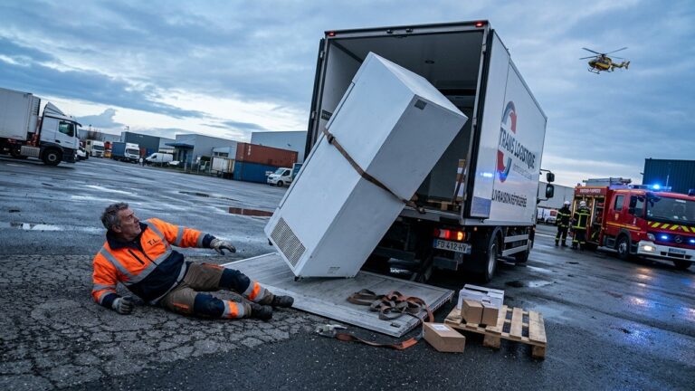 Accident dans les Yvelines : Écrasé par un Frigo de 300 Kg